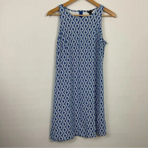 Ann Taylor Chain Print Sleeveless Dress Womens Size Small